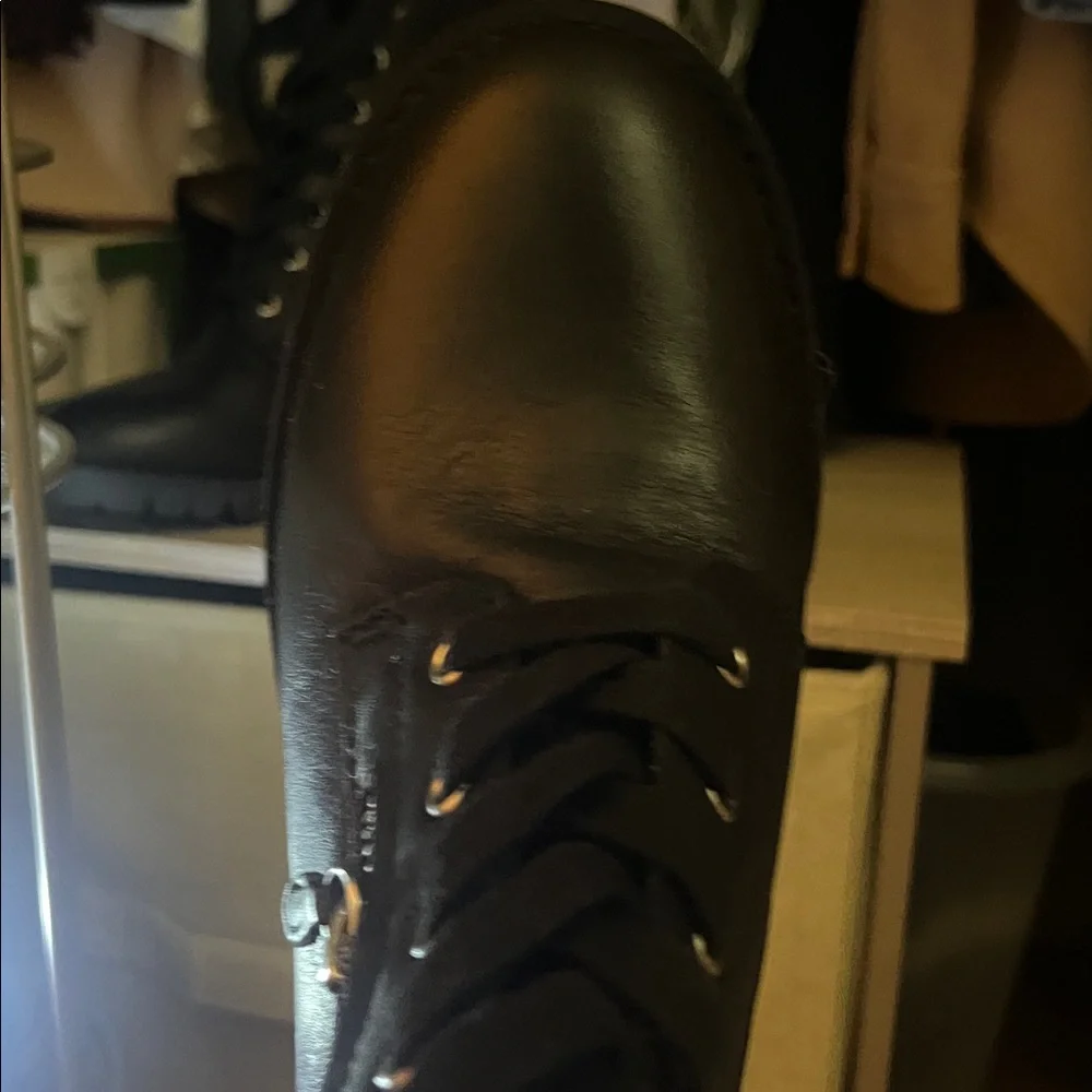 Aldo Black Lace-Up Ankle Boots, NIB 
Leather 
Never worn - Picture 4 of 6